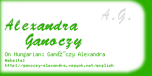 alexandra ganoczy business card